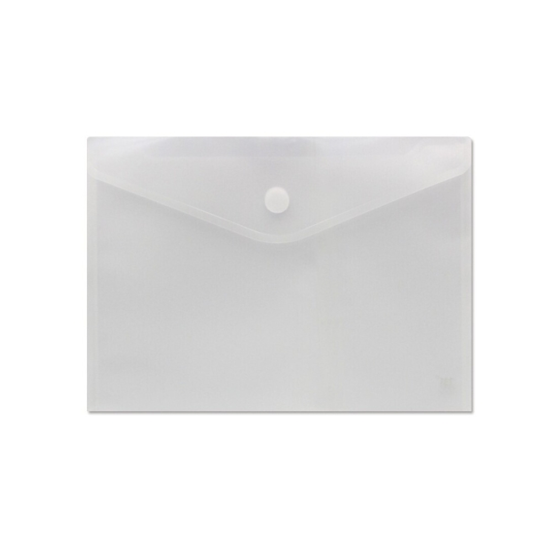 Sobre Portadocumentos A4 - Cierre de Velcro - Fabricado en Polipropileno - Medidas 325x230mm - Transparente 1