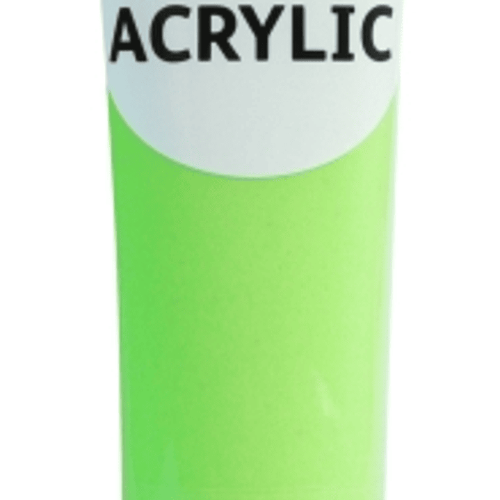 Daler Rowney Simply Pintura Acrilica - Tubo de Plastico - 75ml - Color Verde Neon 1