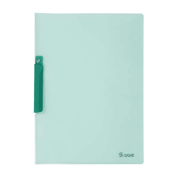 Dohe Dossier con Pinza Pivotante Tamaño A4 - Fabricado en Polipropileno Translucido de 450 Micras - Color Verde 1