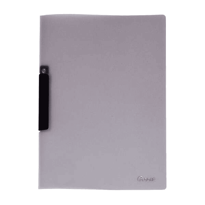 Dohe Dossier con Pinza Pivotante Tamaño A4 - Fabricado en Polipropileno Translucido de 450 Micras - Color Gris 1