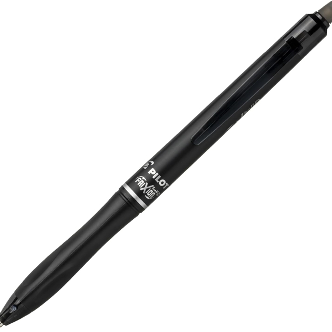 Pilot Frixion Ball Plus Boligrafo Borrable - Punta de 0.7mm y Trazo de 0.35mm - Recargables - 80% de Plastico Reclclado - Color Negro 1