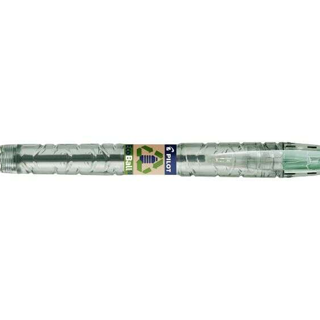 Pilot Boligrafo de Bola Retractil B2P Ecoball BeGreen - Punta Redonda 1mm - Trazo 0.27mm - 86,64% de Plastico Reciclado - Recargable - Color Verde 1