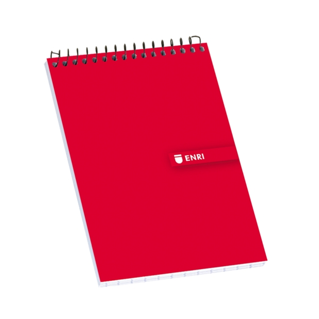 Enri Bloc Espiral 80 Hojas Cuadricula 4x4mm - Tamaño 16º - Resistente Tapa Dura 1