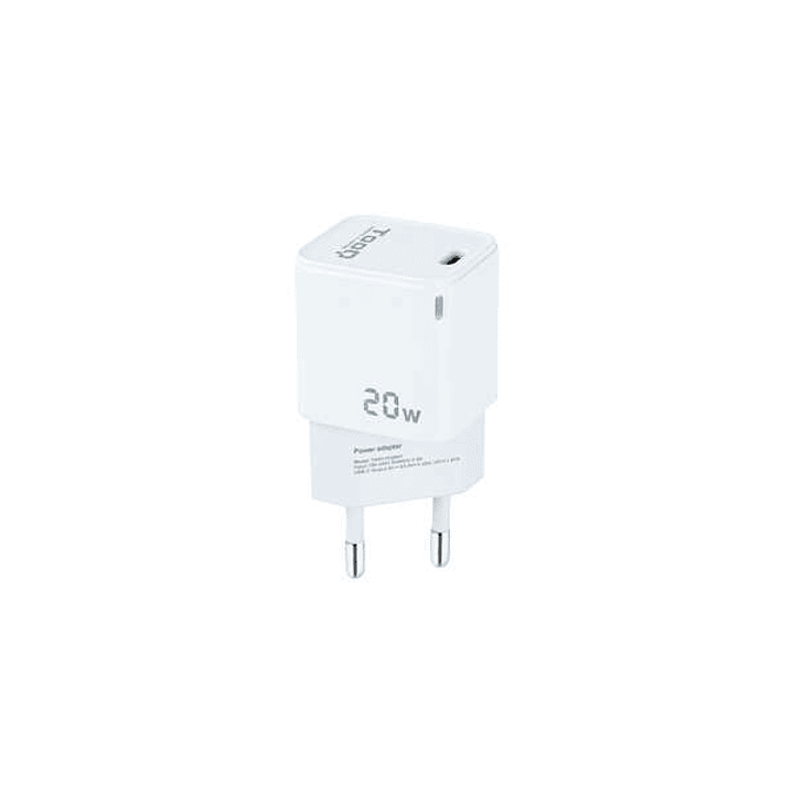Tooq Cargador de Pared USB-C/PD 20W - Color Blanco 1