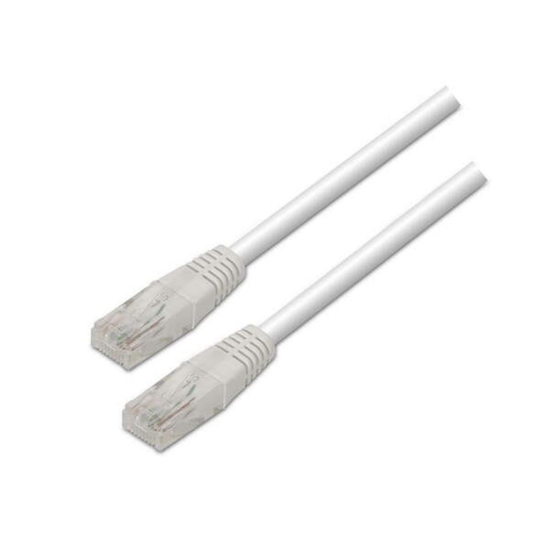 Aisens Cable de Red Latiguillo RJ45 Cat.6 UTP AWG24 - 3.0m - 10/100/1000 Mbit/s - Color Blanco 1