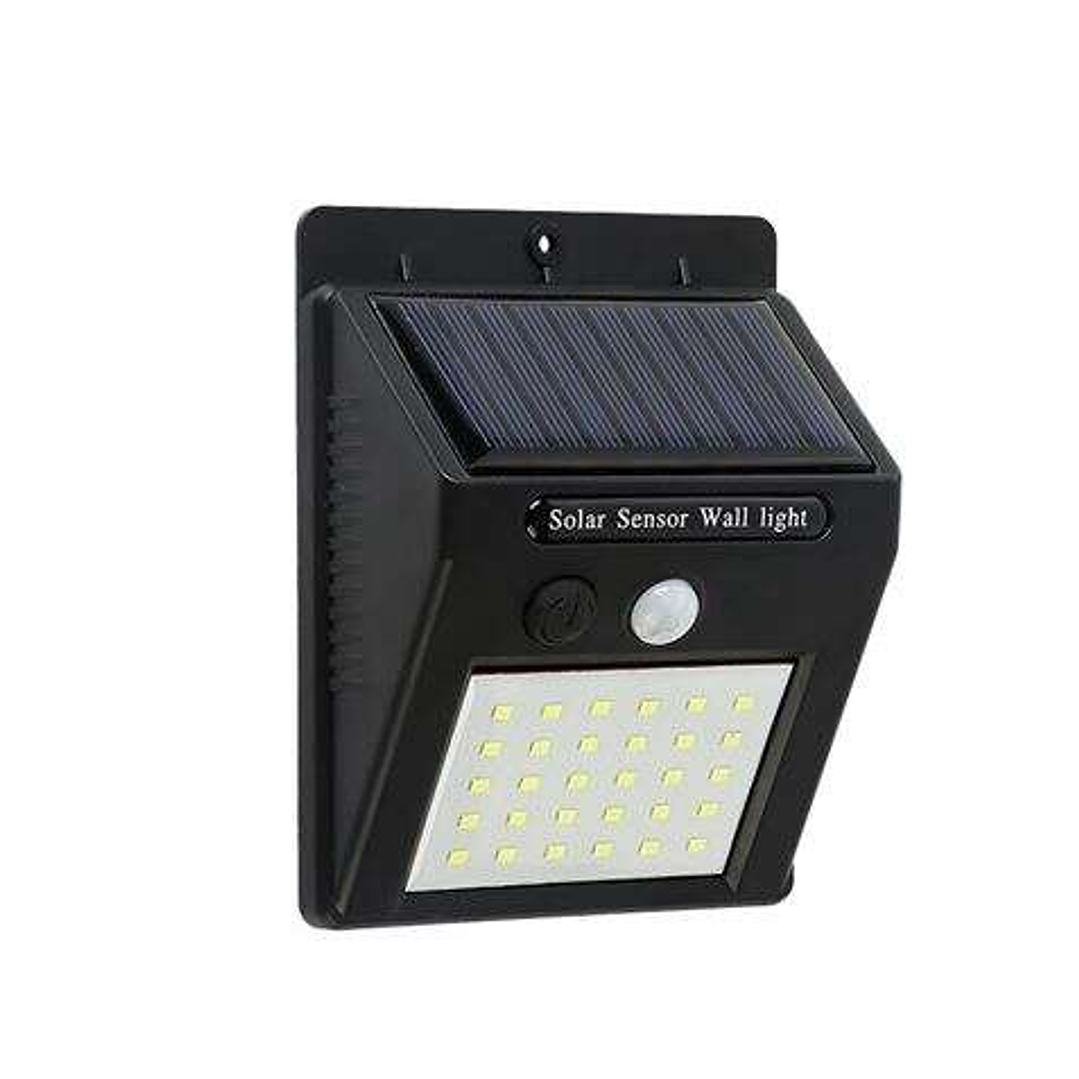 Elbat Aplique Led Solar - 30LM - Luz Fria 6500K - Sensor de Movimiento - Bateria 1200mAh 1
