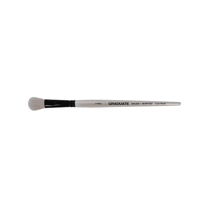 Daler Rowney Graduate Pincel Acuarela - Pelo de Cabra Natural - Mango Corto - Oval Lavis 1/2