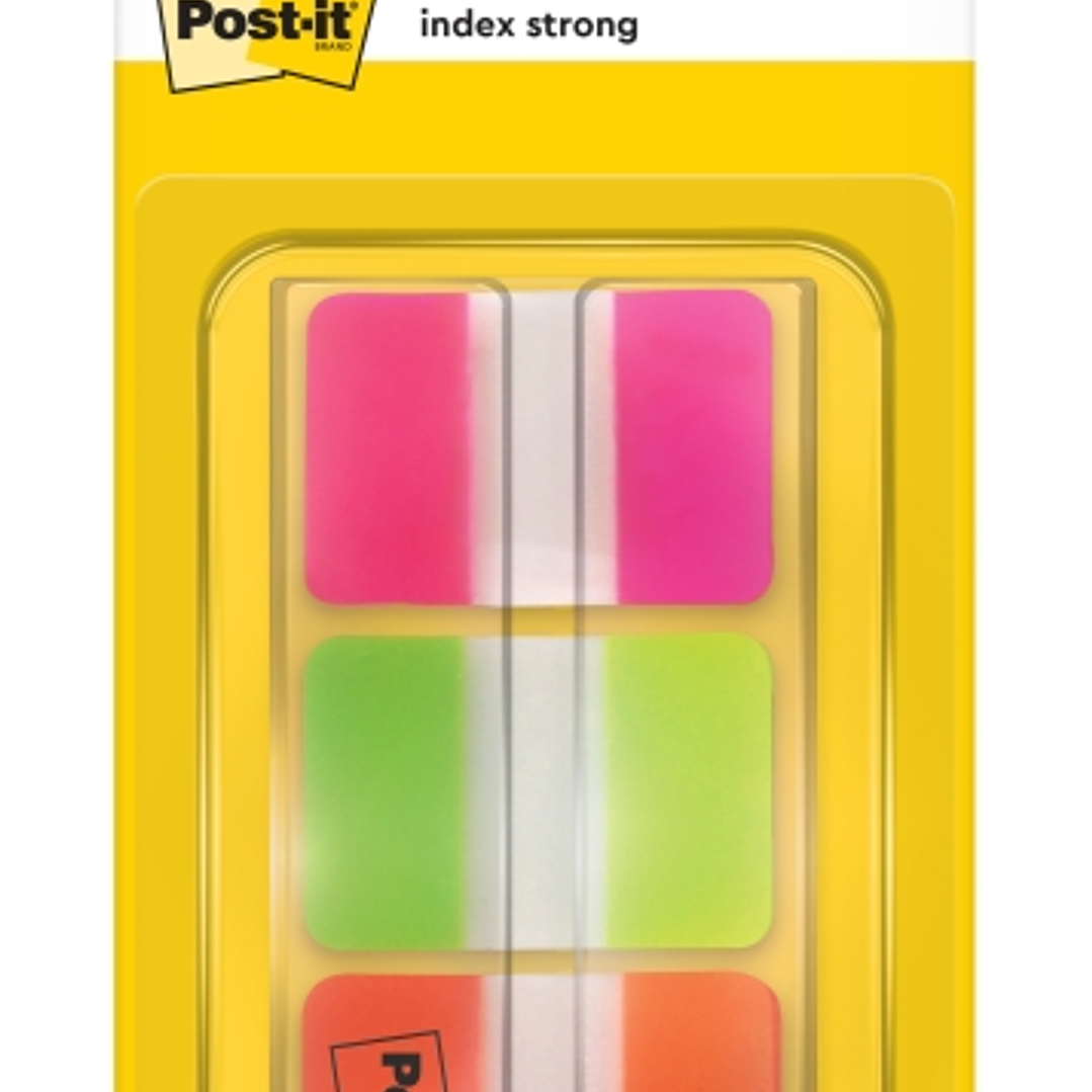 Post-It Index Dispensador con 36 Marcadores Reposicionables - Forma Rectangular - Colores Surtidos 1