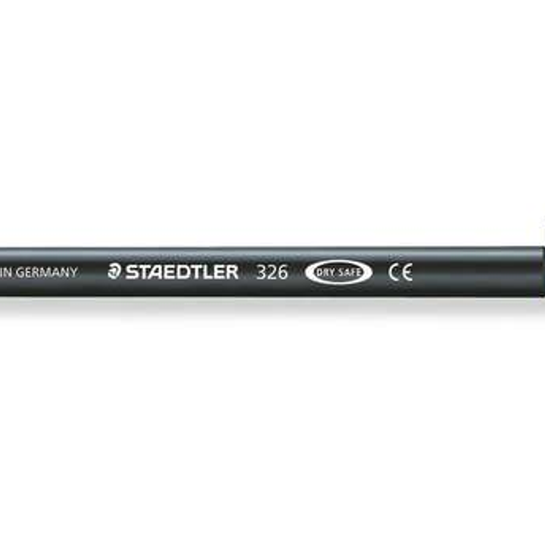 Staedtler Noris 326 Rotulador de Punta Fina - Trazo 1mm Aprox - Tina Base de Agua - Color Negro 1
