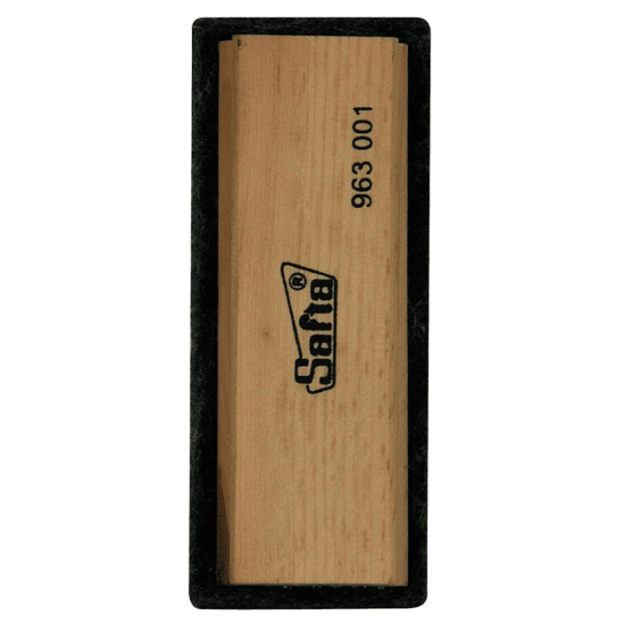 Safta Borrador para Pizarra - Fieltro de Alta Calidad - Ergonomico - Limpieza Efectiva - Mango de Madera - 110x45x35mm - Color Madera Claro 1