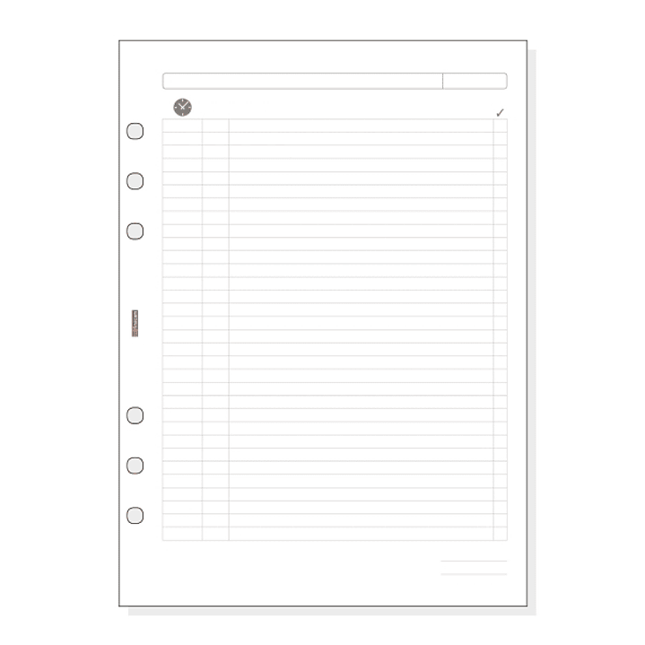 Finocam R1002 Planficador de Recambio para Agendas Open - Formato 1000 - 155x5x215mm - Color Blanco 1