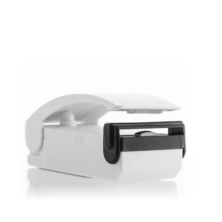 Innovagoods Selladora de Bolsas con Iman - Sellado Hermetico - Prolonga la Conservacion de Alimentos - Funciona con Pilas - Portatil - 9.5x4x4cm - Col 1