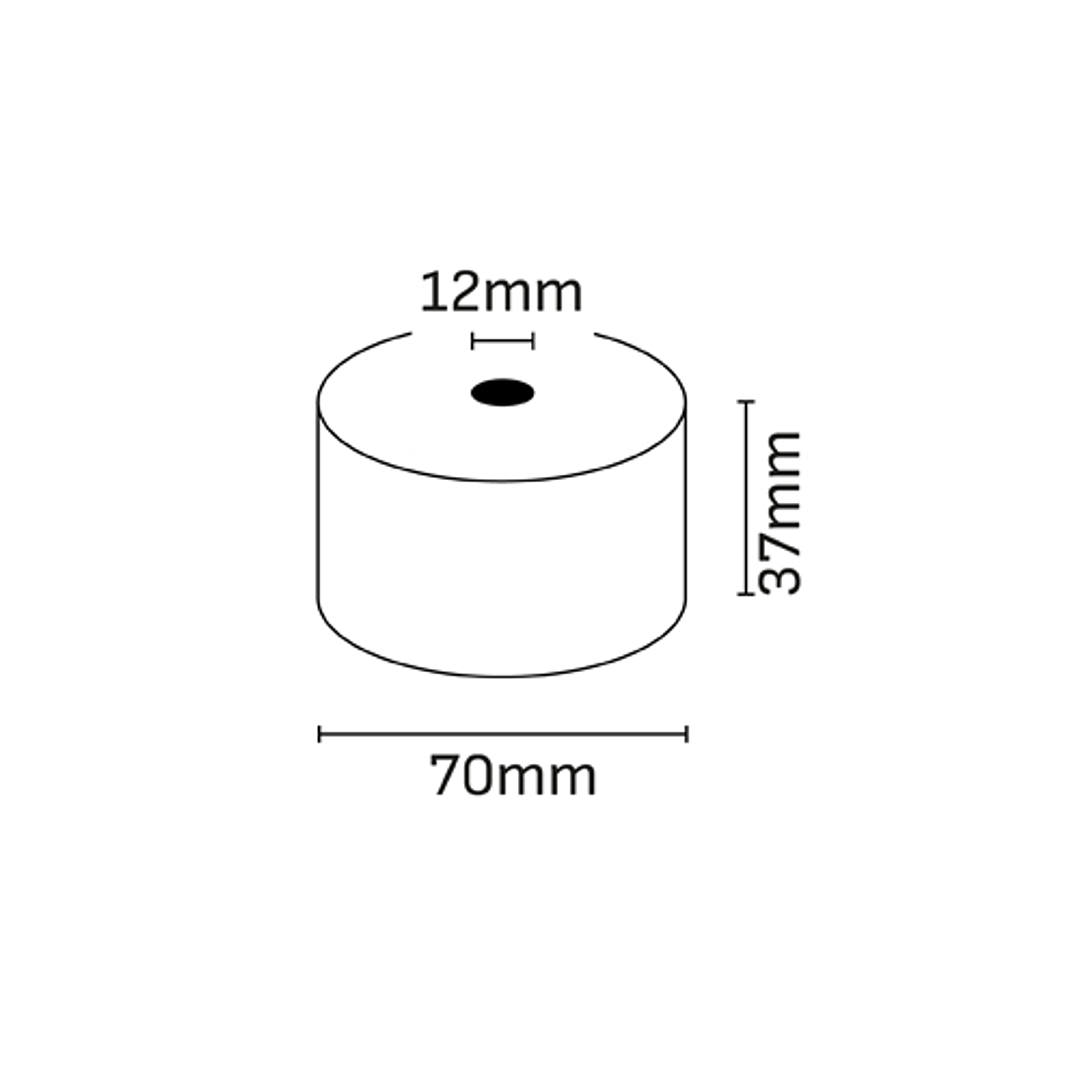 Oqonos Rollo de Papel Termico 37x70x12mm, Libre de BPA, FSC 1