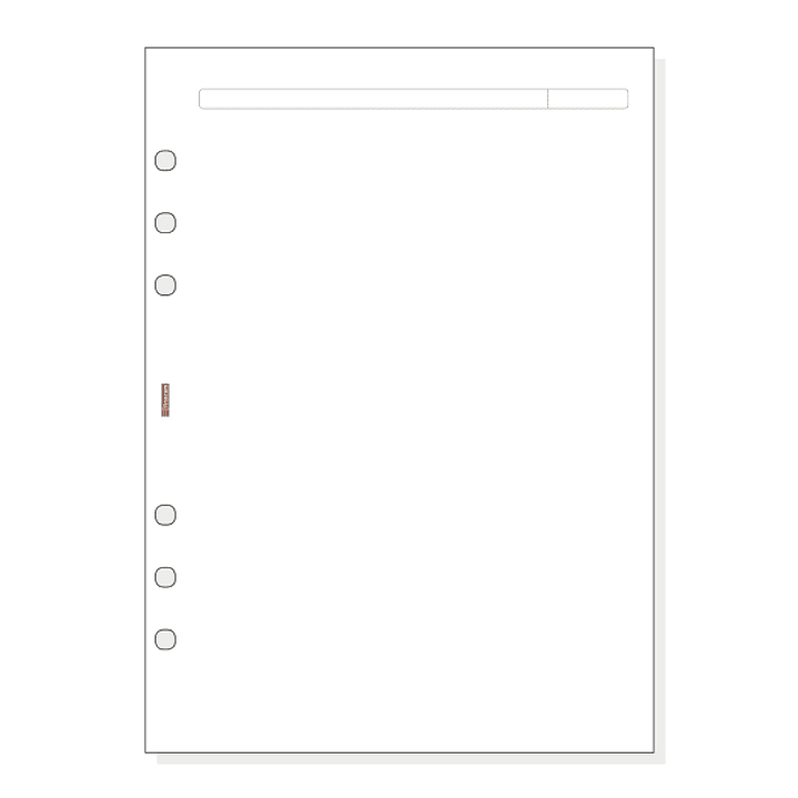Finocam R1042 Recambio para Agendas Open - Formato 1000 - 155x5x215mm - Color Blanco 1