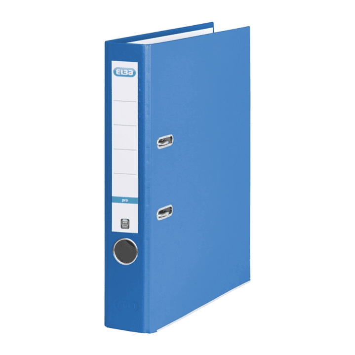 Elba Rado Top Archivador Tamaño Folio - Con Palanca y Rado - Ancho de 50mm - Forrado Exterior de Plastico - Interior de Papel - Color Azul 1