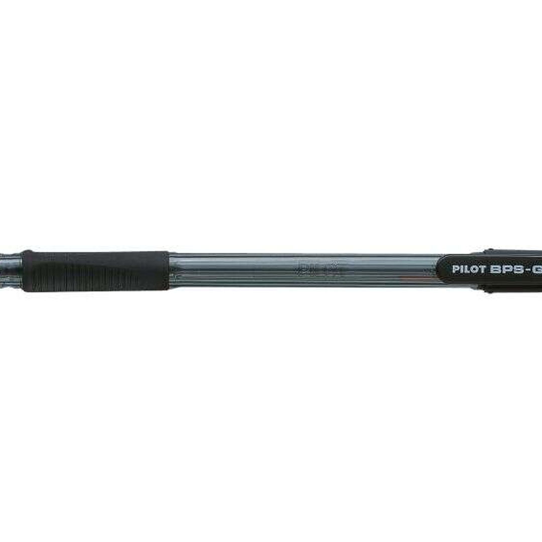 Pilot BPS-GP Boligrafo Recargable con Punta Extra Ancha de 1.60mm - Trazo de 0.33mm - Grip de Agarre - Color Negro 1