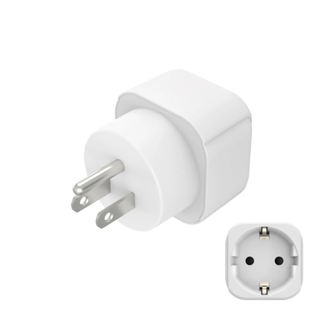 Hama Adaptador de Viaje Toma Tipo B - Potencia hasta 3750W - Hembra Tipo Schuko - Voltaje 230-250V - Color Blanco 1