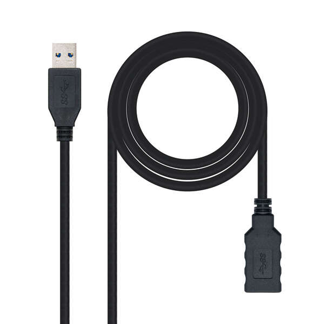 Nanocable Cable USB-A 3.0 Macho a USB-A Hembra 3m 1