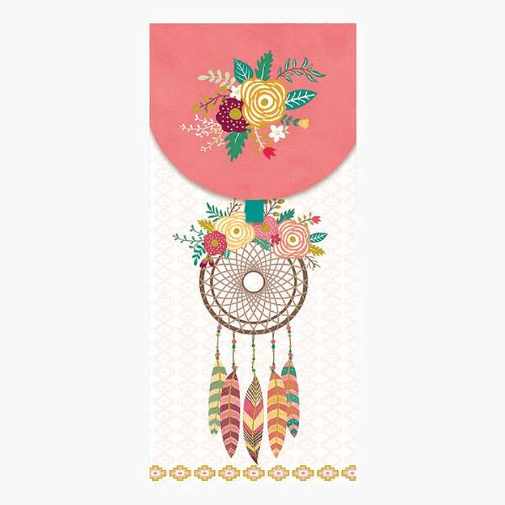 Pictura Tarjeta Money Cards - 9.6x21.3cm - Diseño Tematica Atrapasueños - Embolsada Individualmente - Incluye Sobre Blanco - Papel con Certificacion F 1