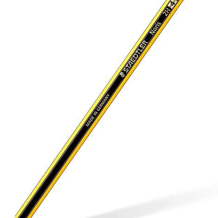 Staedtler Noris 120-4 Lapiz de Grafito Hexagonal - Mina 2H - Resistencia a la Rotura - Madera de Bosques Sostenibles 1