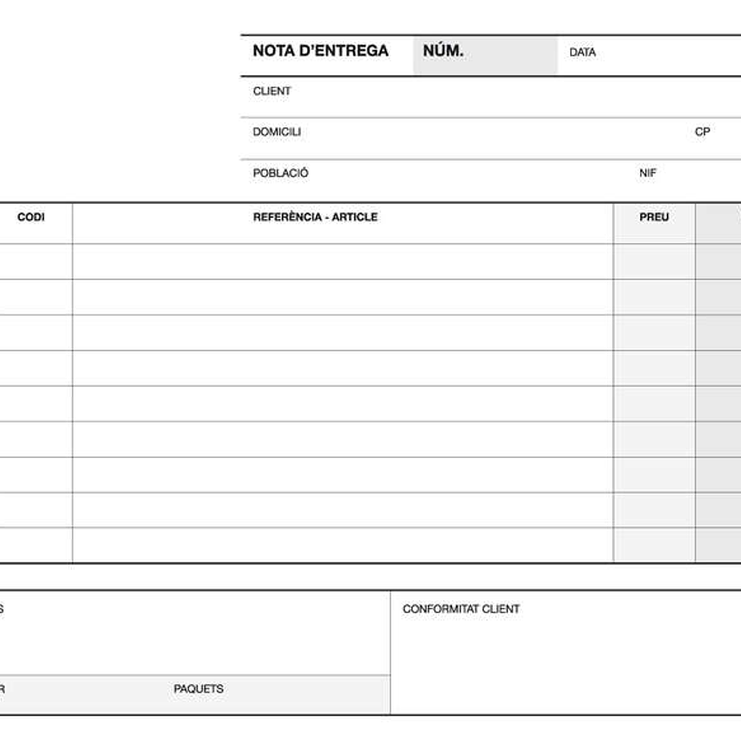 Apli Talonario Entrega 1/4 Apaisado Duplicado A-49 - Formato Apaisado - Duplicado - Numeracion Secuencial - Papel Autocopiativo - Color Blanco 1