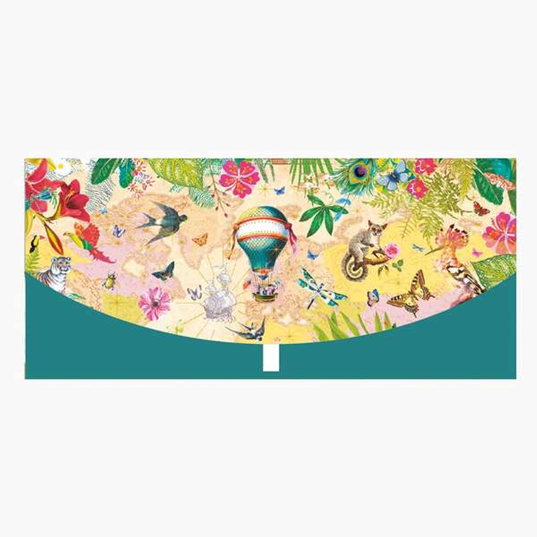 Pictura Money Cards Tarjeta de Felicitacion - Diseño de Globo y Animales - Tamaño 21,3cmx9,6cm - Incluye Sobre Blanco - Certificacion FSC 1