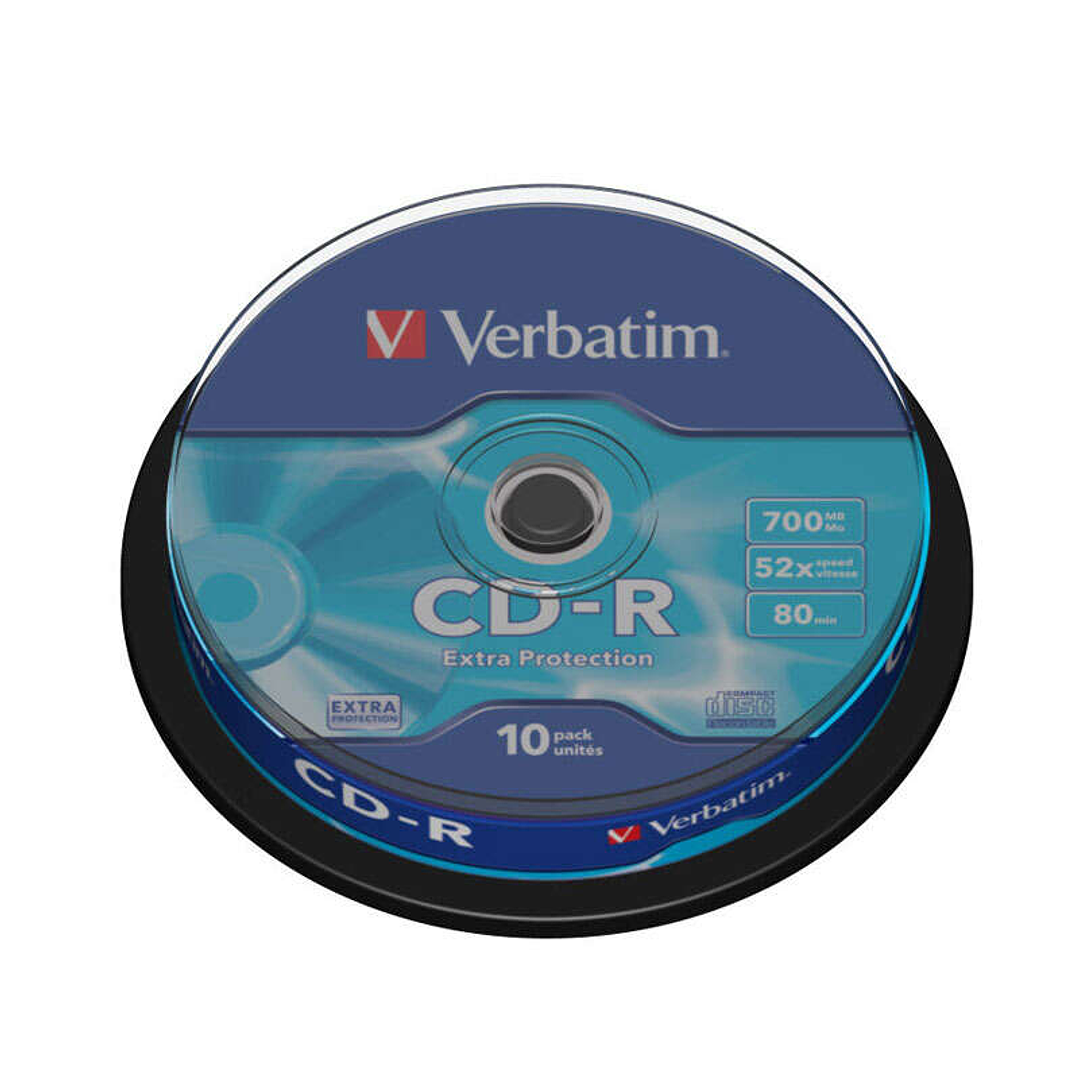 Verbatim CD-R 52x 700MB (Tarrina 10 Uds) 1