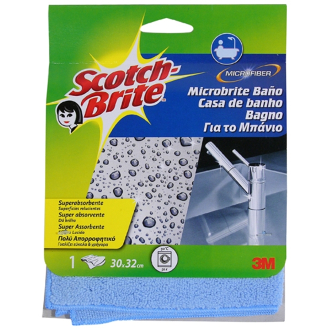 Scotch-Brite Bayeta de Microfibra para Aseo - 300x320mm - Color Azul 1