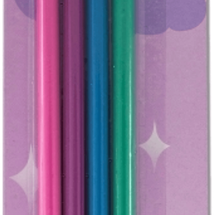 MKtape Pack de 4 Lapices Triangulares de Colores - Mina de 3,0mm - Resistencia a la Rotura - Colores Pastel 1