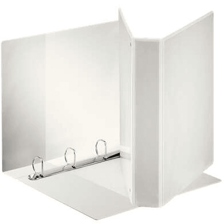 Esselte Canguro Plus Carpeta de Anillas - Formato A4 - Capacidad para 380 Hojas - 4 Anillas de 40mm - Color Blanco 1