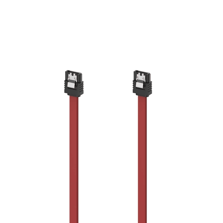 Hama Essential Cable de Datos Sata III - Velocidad hasta 6Gbps - Longitud 45cm - Color Rojo 1