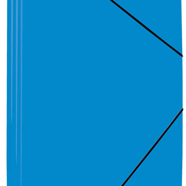 Mariola Carpeta de Polipropileno con Solapas 450 Micras - Formato Folio - Medidas 34x25cm - Cierre con Goma Elastica - Color Azul 1