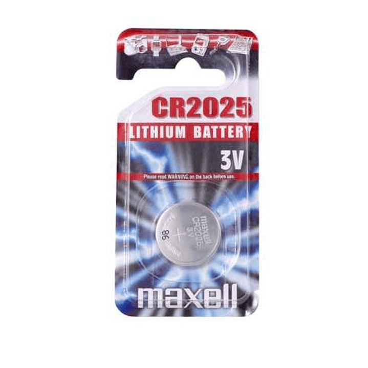 Maxell Pack de 1 Pila Litio de Boton CR2025 3V 1