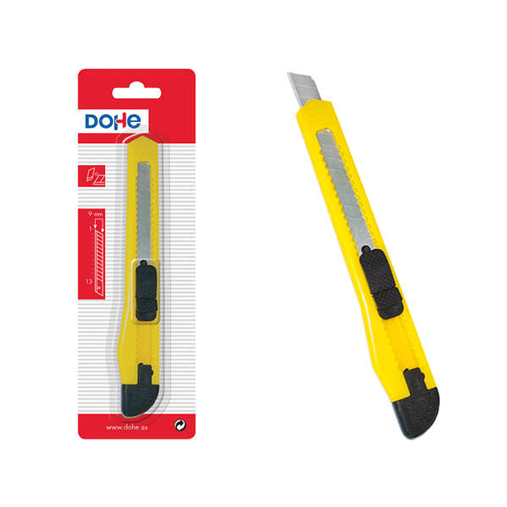 Dohe Cutter Resistente de Plastico - Cuchillas de Acero Tronzables - Sistema de Bloqueo de Cuchilla 1