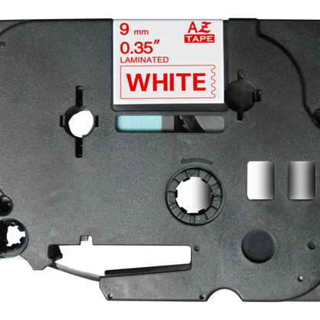 Brother TZe222 Cinta Laminada Generica de Etiquetas - Texto rojo sobre fondo blanco - Ancho 9mm x 8 metros 1