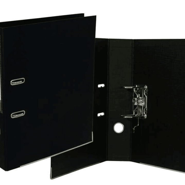 Bismark Archivador A-Z PVC A4 Lomo 75mm - Gran Resistencia - Tarjetero en el Lomo - Cartoneras Metalicas en el Borde Inferior - Mecanismo de Palanca - 1