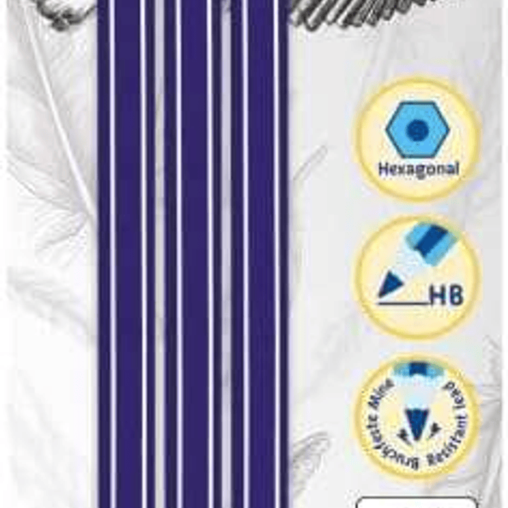 Pelikan Blister de 3 Lapices de Madera HB - Punta de Grafito - Cuerpo Barnizado - Seccion Hexagonal - Mina Resistente 1