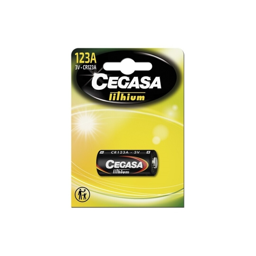 Cegasa Lithium CR123A Pack de 1 Pila 123A 3V 1
