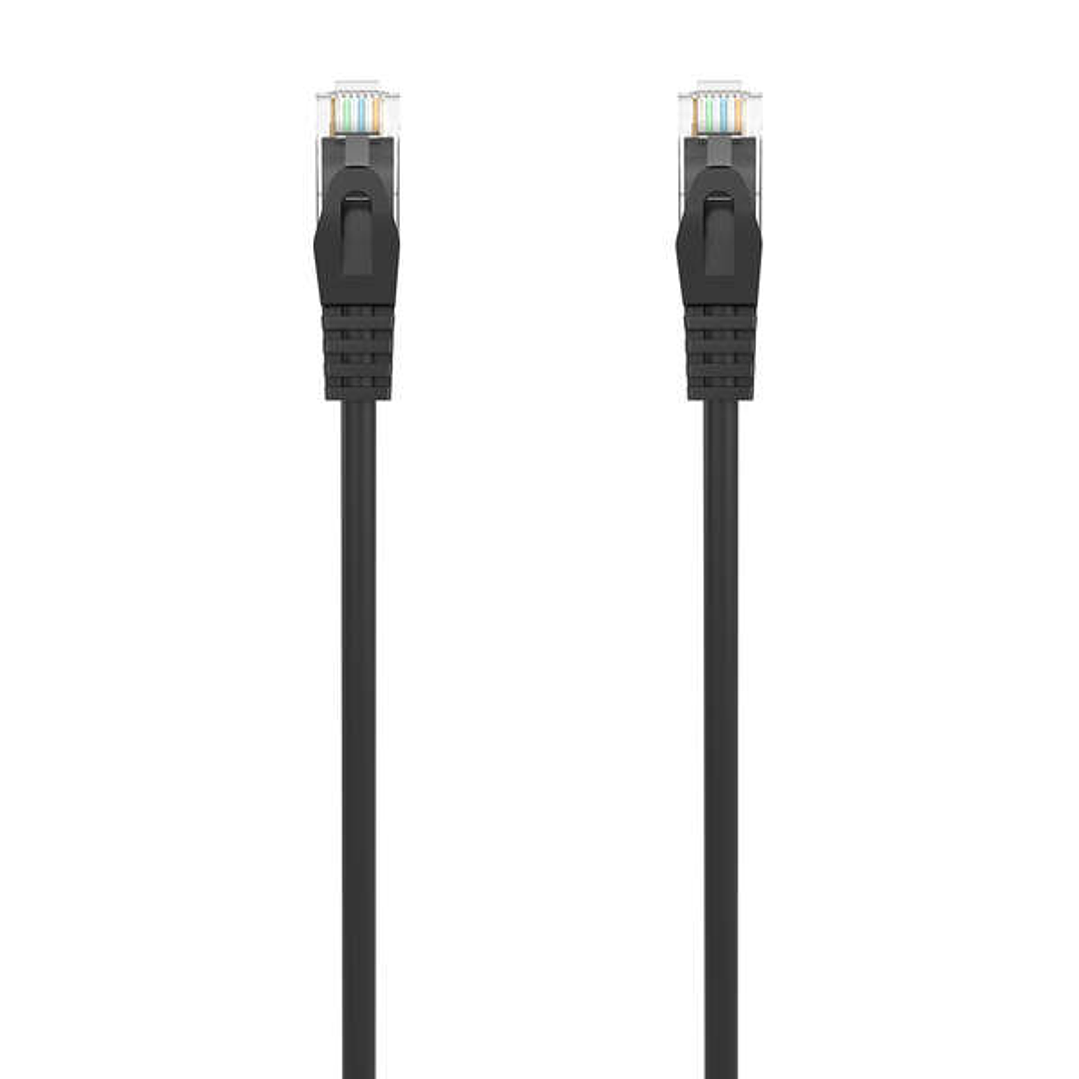 Aisens Cable de Red Latiguillo RJ45 LSZH Cat.6A 500 MHZ UTP AWG24 - 2m - Libre de Halogenos - 10 Gigabit/s - Color Negro 1