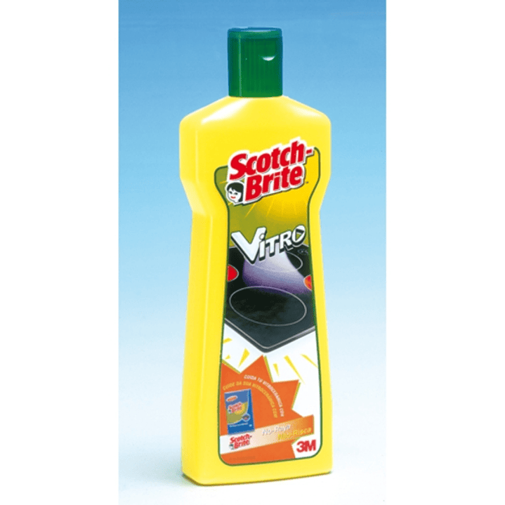 Scotch-Brite Vitro Limpiador para Vitroceramicas - Base de Agua - Color Amarillo 1