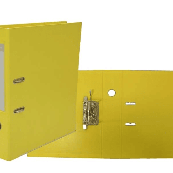 Bismark Archivador A-Z PVC A4 Lomo 75mm - Gran Resistencia - Tarjetero en el Lomo - Cartoneras Metalicas en el Borde Inferior - Mecanismo de Palanca - 1