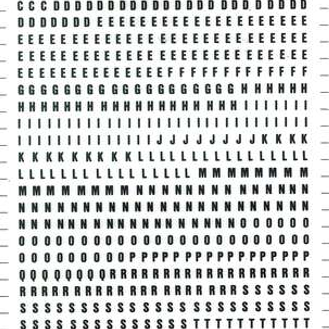 Apli Letras y Numeros Transferibles - 3mm - 888 Caracteres - Negros 1