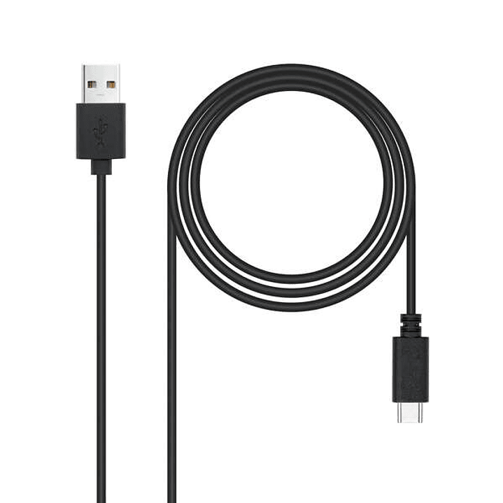 Nanocable Cable USB 2.0 3A USB-C Macho a USB-A Macho 3m 1