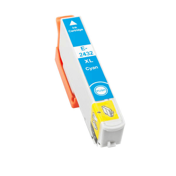 Epson T2432/T2422 (24XL) Cyan Cartucho de Tinta Generico - Reemplaza C13T24324012/C13T24224012 1