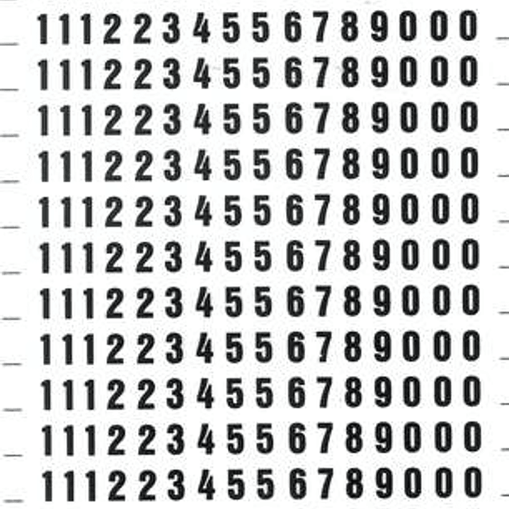 Apli Numeros Transferibles - 6mm de Tamaño - 316 Caracteres - Facil Aplicacion y Durabilidad - Negro 1