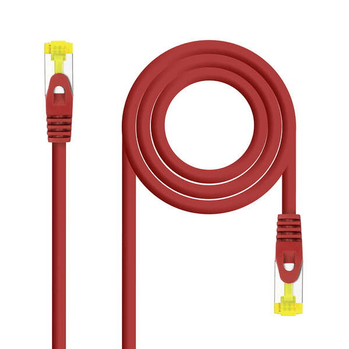 Nanocable Cable de Red Latiguillo RJ45 LSZH Cat.6a SFTP AWG26 1m - Color Rojo 1