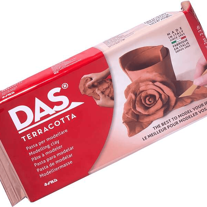 Das Pasta para Modelar - 1kg - Facil de Trabajar - Seca al Aire - Color Terracota 1