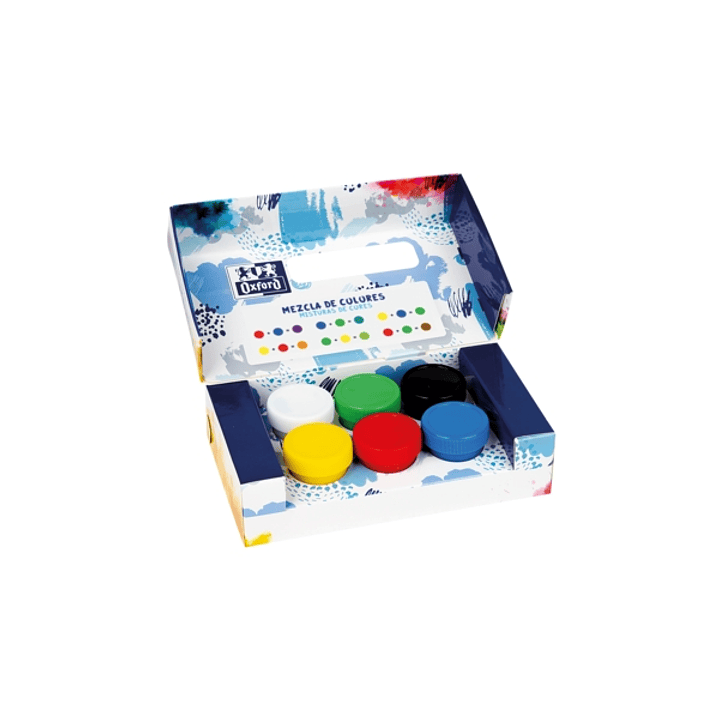 Oxford Temperas 20ml - Facil de Mezclar - Ideal para Manualidades - 6 Colores 1