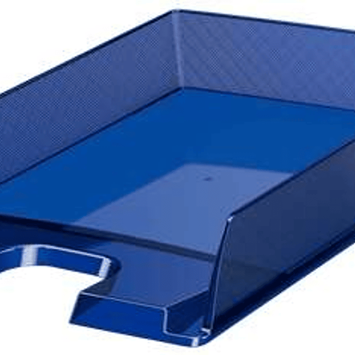 Esselte Europost Bandeja Portadocumentos - Plastico Transparente - Formato Vertical - A4 - Color Azul Marino Translucido 1