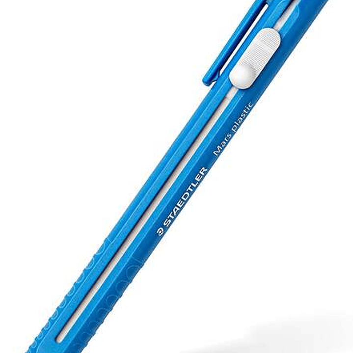 Staedtler Mars Plastic 528 50 Portagomas en Forma de Lapiz - Con Cursor para Deslizar la Goma - Sin Ftalatos ni Latex 1